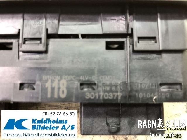 Bryter ruteheis til Peugeot 508 2011-2014 (Type I, Fase 1)  (96662118ZD|30170377)
