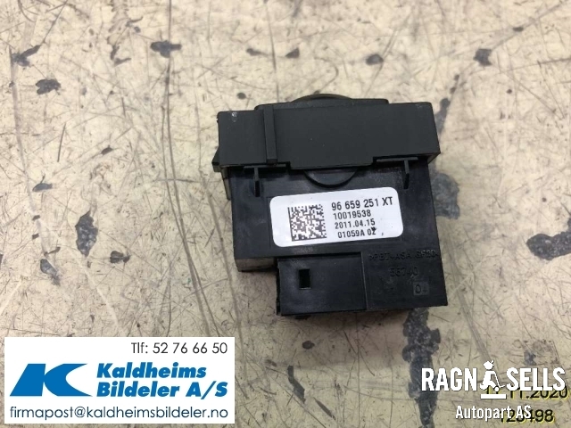 Bryter setevarme til Peugeot 508 2011-2014 (Type I, Fase 1) (96659251XT|)