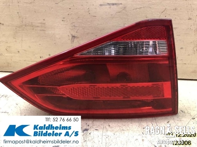 Baklykt venstre indre til Audi A4 2007-2014 (Type IV) (B8) (B8) (8K5 945 093 D)