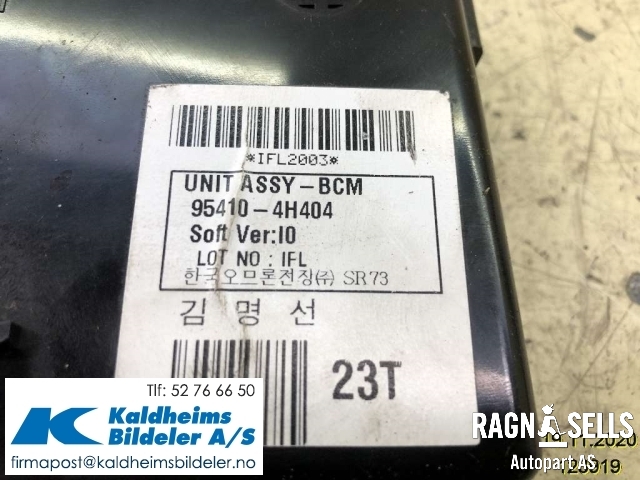 Styreenhet diverse til Hyundai H-1 2008-2012 (Type II, Fase 1)  (954104H404|)