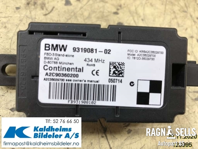 Styreenhet diverse til BMW i3 2013-2022  (61 35 9 319 081|61 35 9 397 846|61 35 7 928 663)