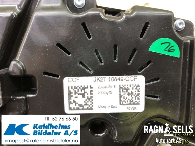 Speedometer til Ford Transit Custom 2013-2023 (Type I) (JK2T10849CCF|JK2T10849CCK)