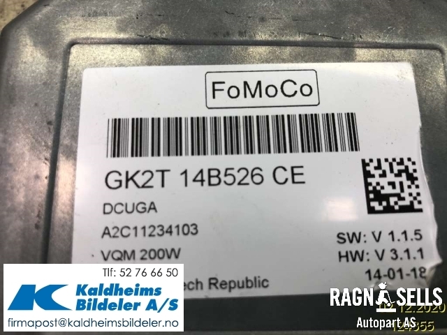 Styreenhet tenning til Ford Transit Custom 2013-2023 (Type I) (GK2T14B526CE)
