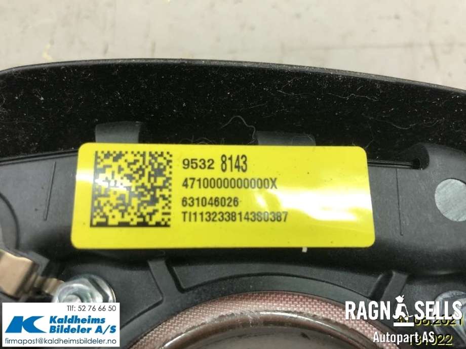 Airbag rattpute til Chevrolet Trax 2013-2014 (42612824|95328143|631046026)