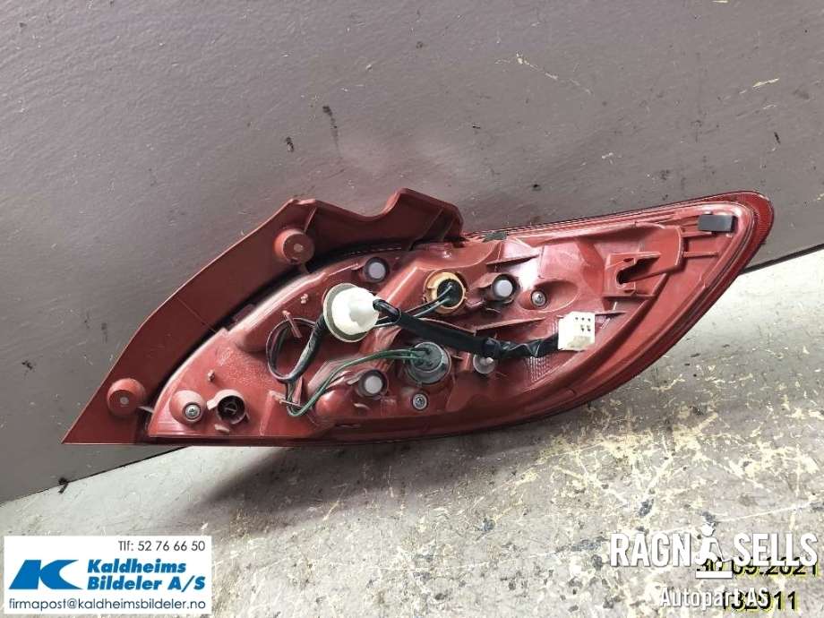 Baklykt venstre til Mazda 2 2011-2014 (Type II, Fase 2)  (D651-51-160M|)