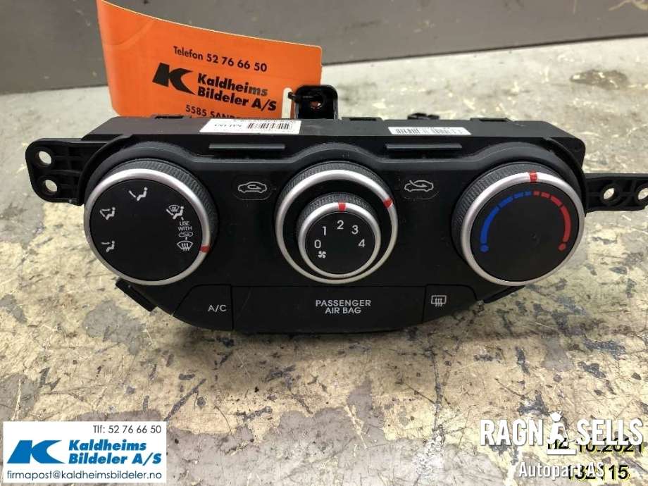 Varmeapparat betjening til Kia Picanto 2011-2017 (Type II) (97250-1Y020)