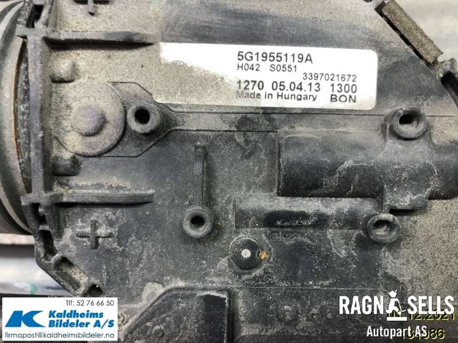 Viskermotor frontrute til VW Golf VII 2012-2017 (Fase 1)  (5G1955119A|5G1 955 023 C)