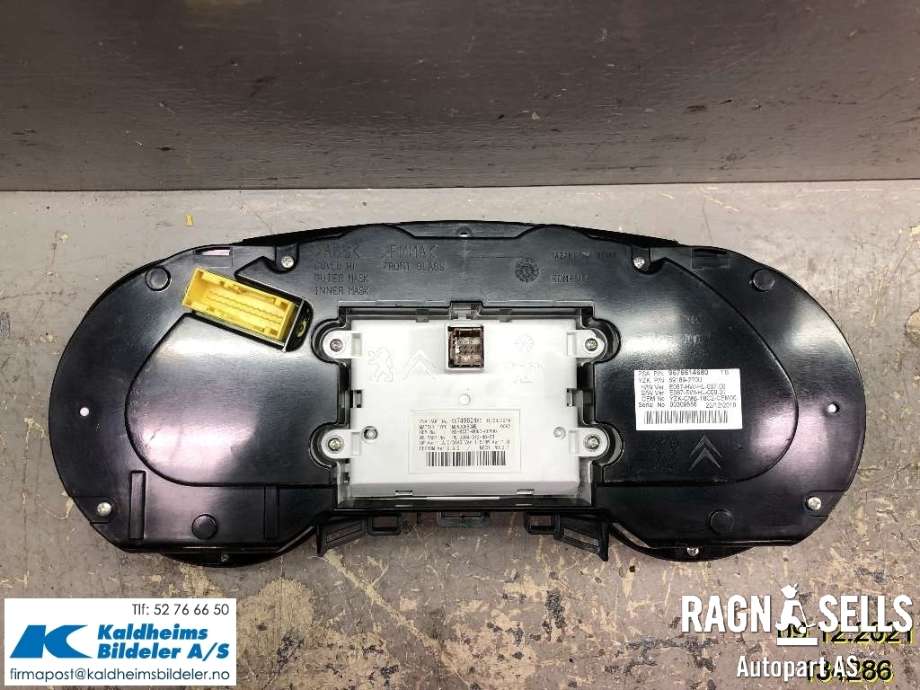 Speedometer til Peugeot 5008 2010-2017 (Type I) (9674982480|96 666 260 80|9676614680)