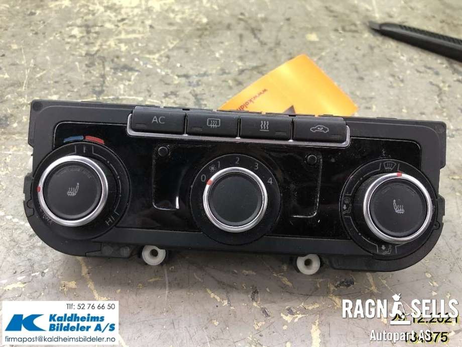 Varmeapparat betjening til VW Caddy 2010-2015 (Type III, Fase 2)  (7N0 907 426 AQ)