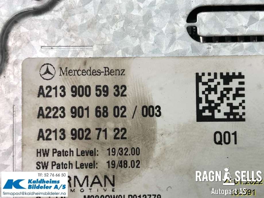 Styreenhet diverse til Mercedes CLA 2019-->> (C118) (C118) (A 213 900 59 32|A 223 901 68 02)