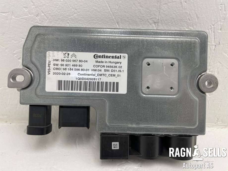 Styreenhet tenning til Opel Vivaro C 2020-->>  (CONTINENTAL|980209678004|9692146980|981845968001|)