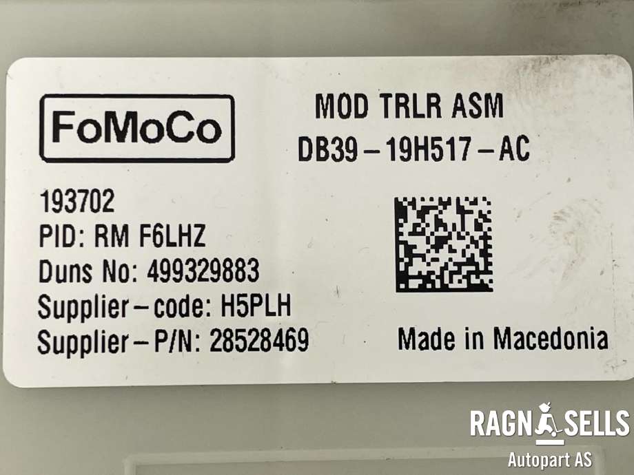 Styreenhet diverse til Ford Ranger 2012-2015 (FOMOCO|DB3919H517AC|193702|)