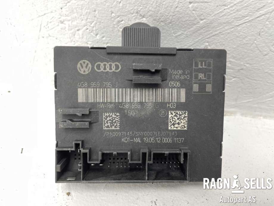 Styreenhet dør høyre bak til Audi A7 2010-2014 (Type I, Fase 1) (4G8959795J|4G8959795G|4G8 959 795 H|)
