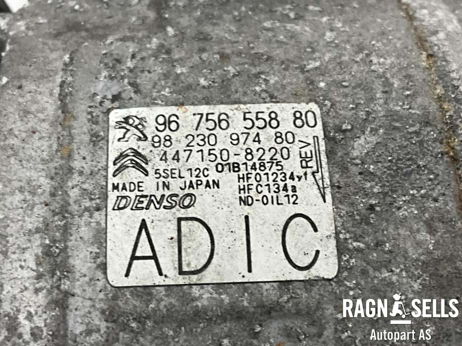 Aircondition kompressor til Peugeot 5008 2017-->> (Type II) (DENSO|9675655880|9823097480|4471508220|96 092 742 80|96 756 558 80|96 756 603 80|9675659880|9807722580|9809274280|9810347280|9815198580|9827850380|3643109|95526504)