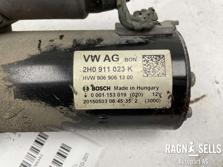 Starter diesel til VW Amarok 2010-2016 (Type I, Fase 1)  (BOSCH|2H0 911 023 K|2H0 911 023 KX|2H0911023H|2H0911023HX|9069061300|0001153019)