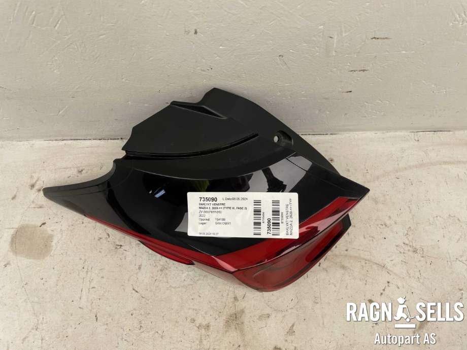 Baklykt venstre til Mazda 2 2020-->> (Type III, Fase 2)  (KOITO|V356/015L|)
