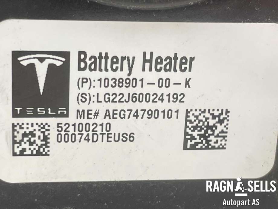 Batterivarmer/kjøl til Tesla Model S 2016-2021 (Fase 2) (1038901-00-K|LG22J60024192|)