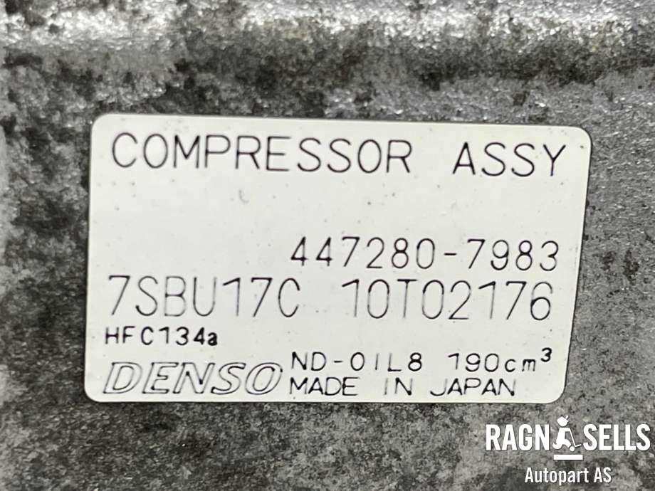 Aircondition kompressor til Mercedes Sprinter 2013-2018 (Fase 2) (906) (906) (DENSO|447280-7983|A 003 230 90 11|A0008305102|A0008306200|A0008306300|A0032309011|0008306200|0008306300|0032309011|)