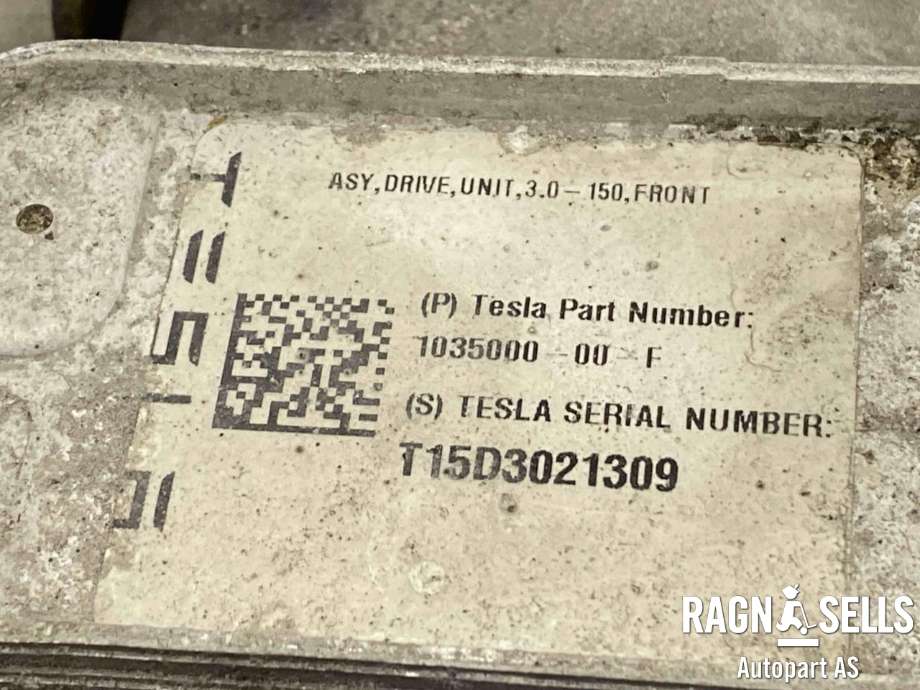 Motor elbil foran til Tesla Model S 2013-2016 (Fase 1)  (1035000-00-F|)