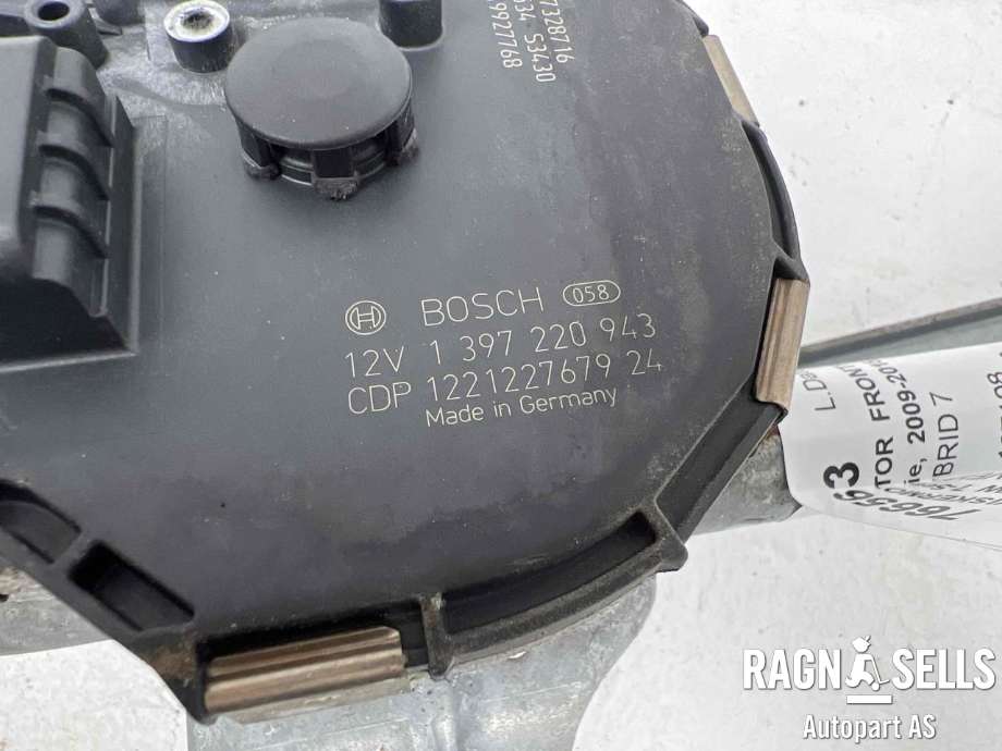 Viskermotor frontrute komplett m/overføring til BMW 7-Serie 2009-2015 (F01/F02/F03/F04) (F01/F02/F03/F04) (BOSCH|61 61 7 306 266||1397220943)