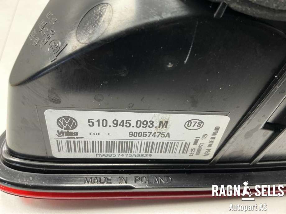Baklykt venstre indre til VW Golf VII 2012-2017 (Fase 1)  (510 945 093 M|)