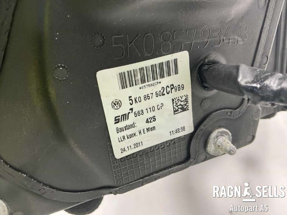 Speil høyre til VW Golf VI 2008-2012  (5K0 857 508 AH|)