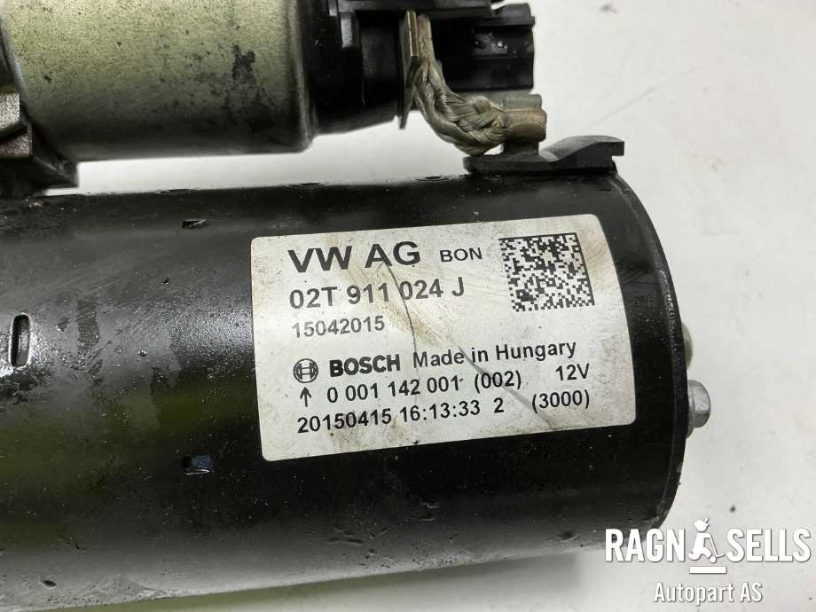 Starter til Audi A1 2010-2014 (Type I, Fase 1)  (02T 911 024 J|)