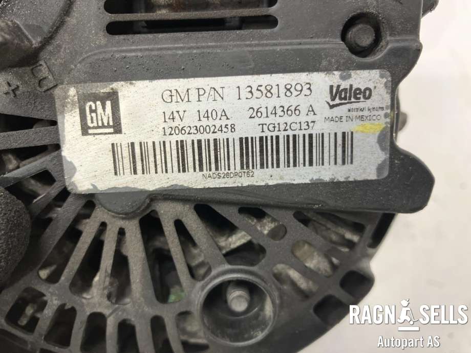 Dynamo til Chevrolet Cruze 2012-2015  (VALEO|13588296|13581893|1202243|1202319|13512747|95520020|1204440|95524962)