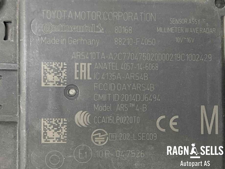 Sensor radar til Toyota C-HR 2016-->>  (88210-F4050|)