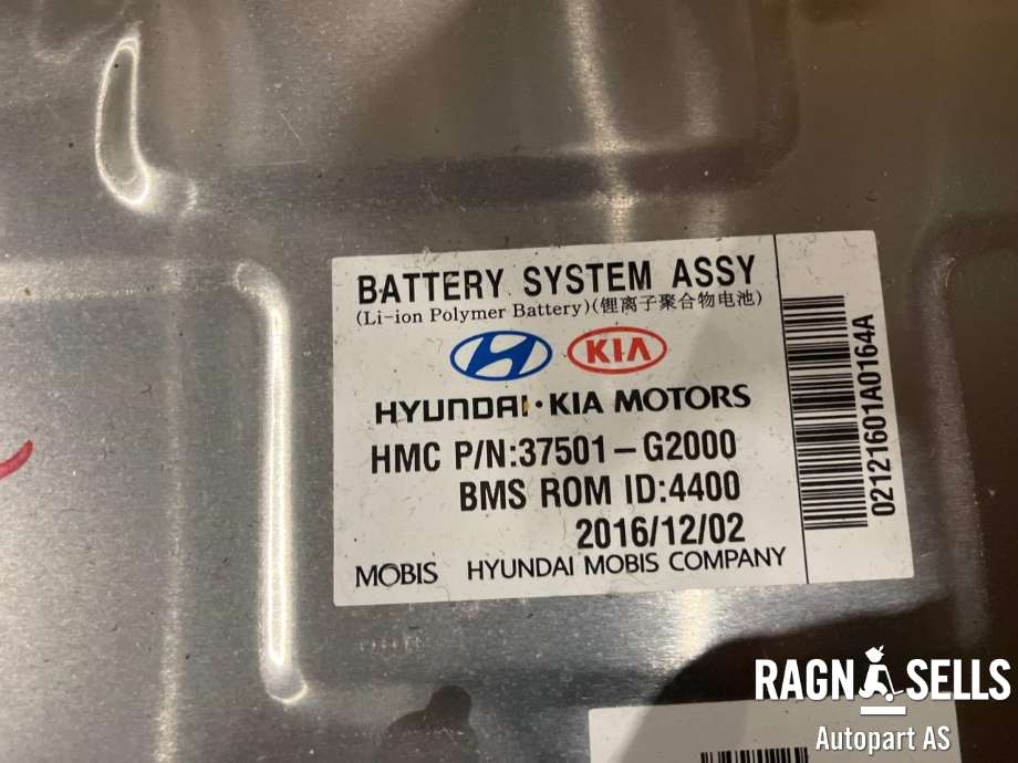 Batteripakke hybrid til Hyundai Ioniq Hybrid 2016-2019 (Fase 1)  (37510G 2000|)