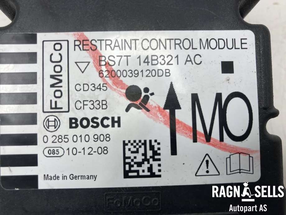 Airbag elektronikk til Ford Mondeo 2007-2010 (Type IV, Fase 1) (BS7T14B321AC|0285010908|)