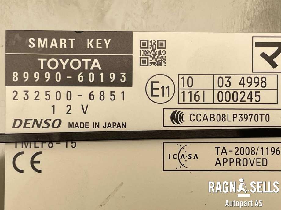 Styreenhet nøkkelfri/keyless til Toyota Land Cruiser 150 2010-2013 (Fase 1) (DENSO|8999060193|232500-6851|)