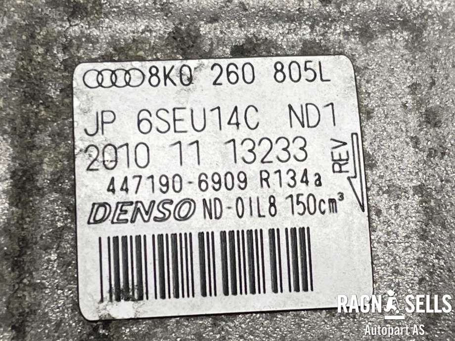 Aircondition kompressor til Audi A4 2007-2014 (Type IV) (B8) (B8) (DENSO|8K0 260 805 L|447190-6909|4E0260805J|4F0260805AA|4F0260805AC|4F0260805AE|4F0260805AG|4F0260805AL|4F0260805AN|4F0260805AP|4F0260805G|4F0260805J|4F0260805M|4F026080)