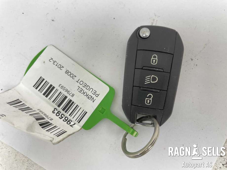 Nøkkel til Peugeot 2008 2013-2019 (Type I) (16 085 043 80|16 085 044 80|)