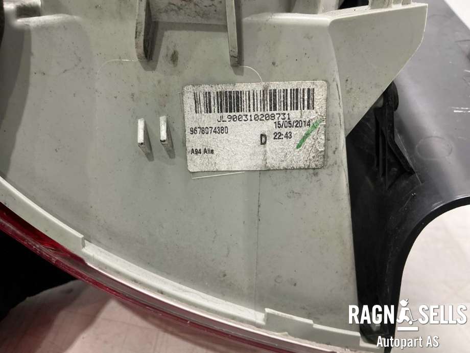 Baklykt høyre ytre til Peugeot 2008 2013-2019 (Type I) (96 780 743 80|)