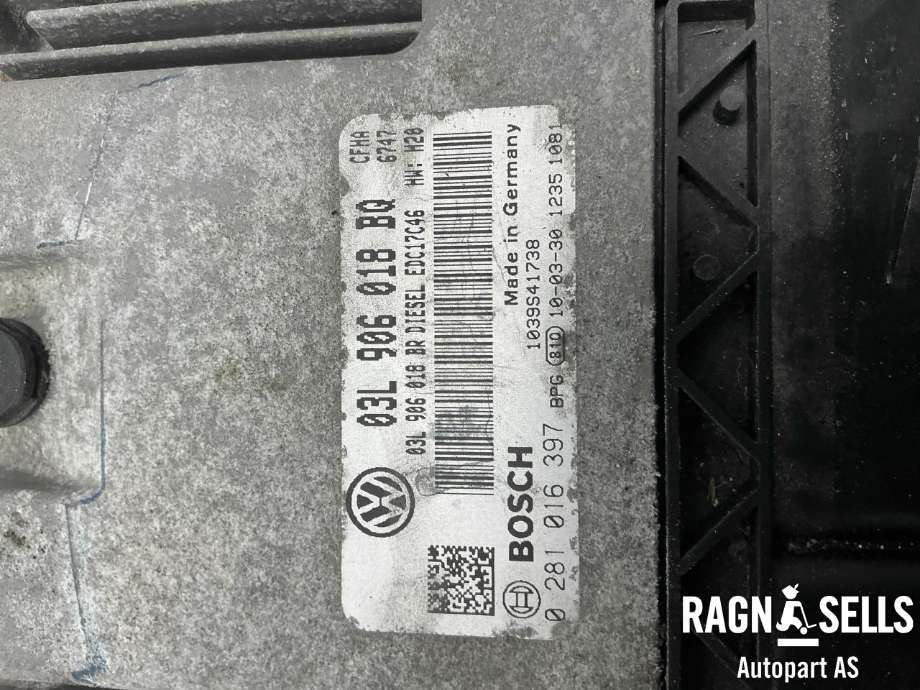 Styreenhet motor til Škoda Yeti 2009-2013 (Fase 1)  (0 281 016 397|03L906018BQ|)