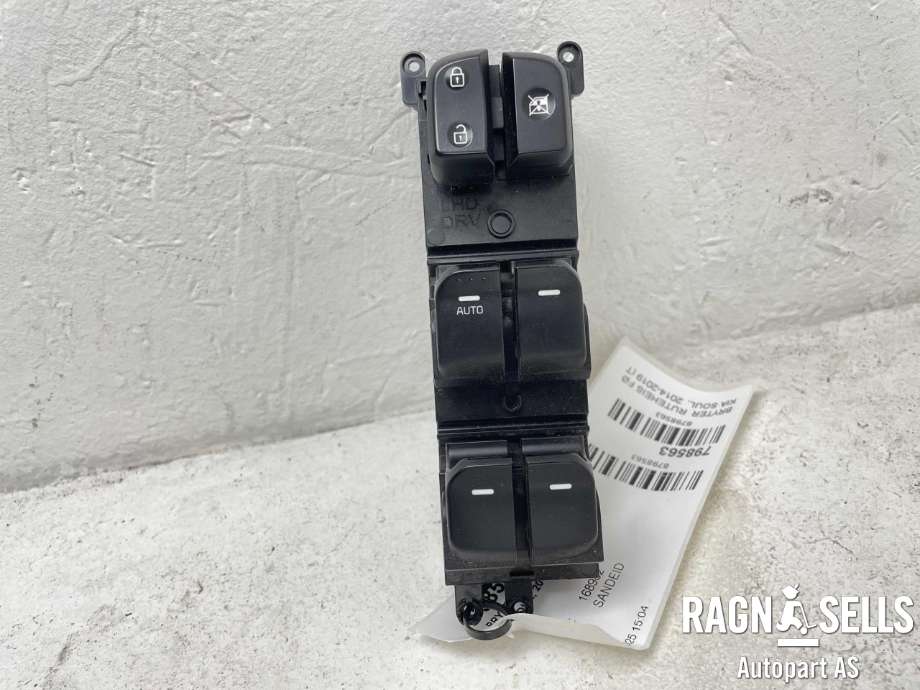 Bryter ruteheis førerdørspanel til Kia Soul, 2014-2019 (Type II)  (93570B2050BF6)