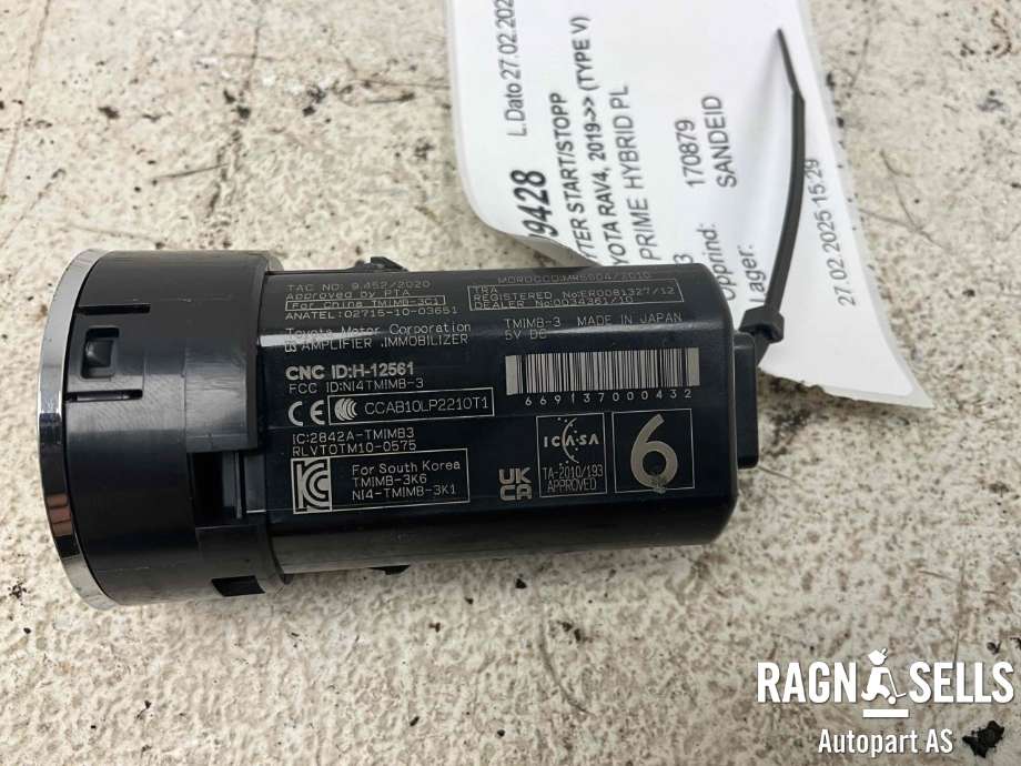 Bryter start/stopp til Toyota RAV4 2019-->> (Type V)  (8961142050|)