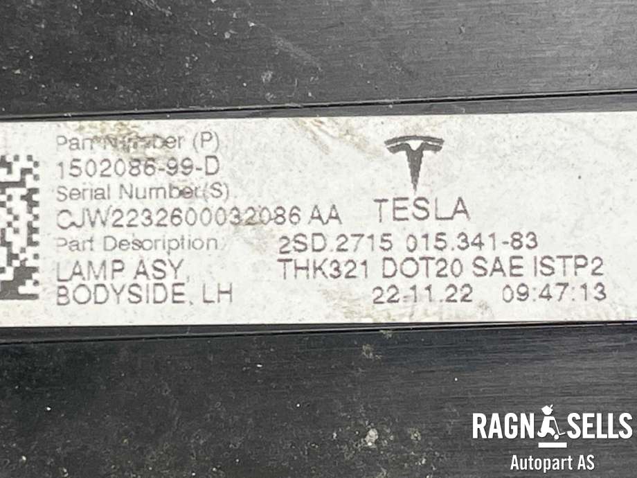 Baklykt venstre ytre til Tesla Model Y 2021-2024 (Type I)  (1502086-99-D|)
