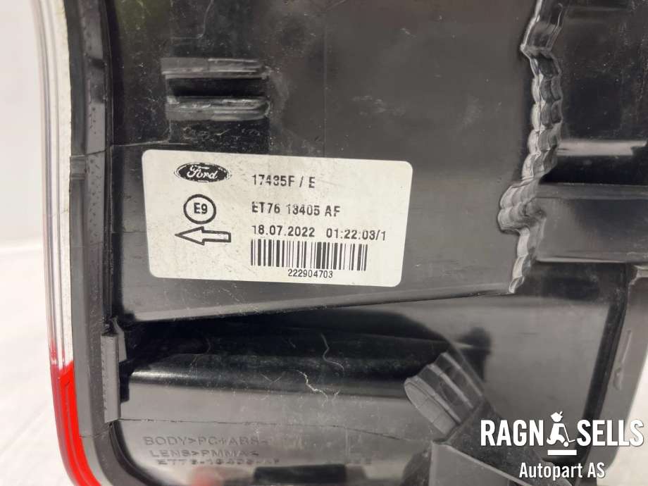Baklykt venstre til Ford Transit Courier 2014-2018 (Type I, Fase 1)  (ET76-13405-AF||2069626)