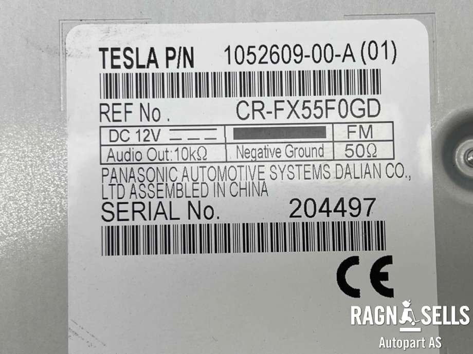 Bilstereo til Tesla Model X 2016-->>  (1052609-00-A|)