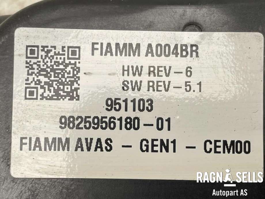 Høyttaler motorlyd, AVAS (Acoustic Vehicle Alerting System) til Citroën ë-C4 2020-->> (|9825956180|9825956180-01)