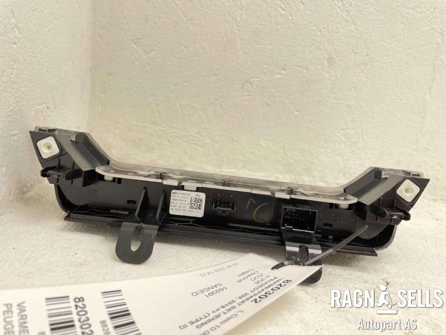 Varmeapparat betjening til Peugeot e-208 2019-->>  (98 261 079 XU|98 432 307 XU)