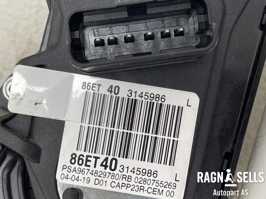 Pedal gass til Peugeot Partner 2019-->> (Type III) (96748297|86ET403145986|)