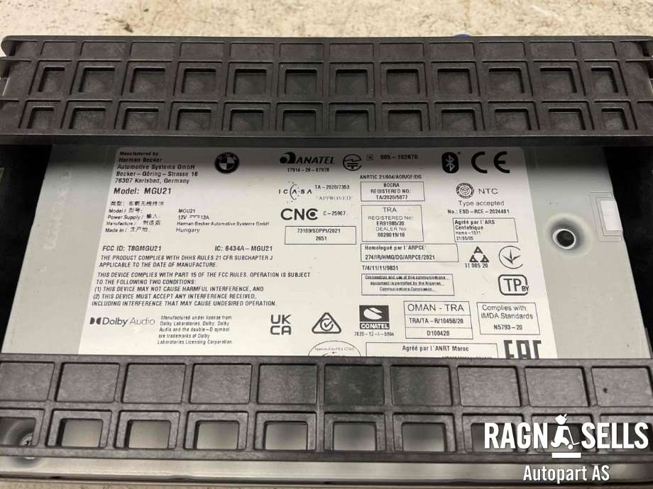 Bilstereo til BMW i4 2021-->> (G26) (G26) (65 12 5 B32 389|65 12 5 B42 640|65 12 5 B4A F96)