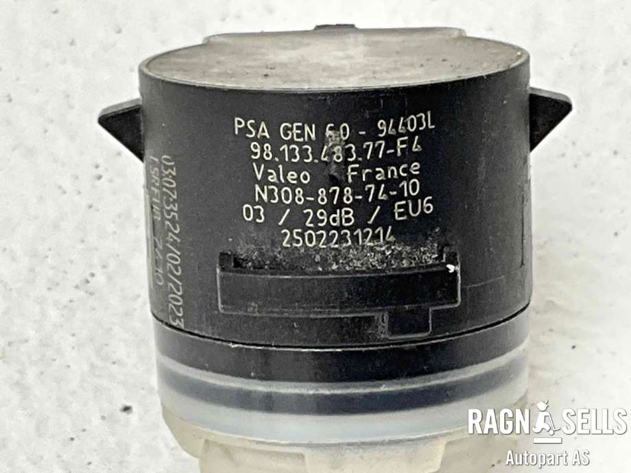Parkeringssensor bak til Citroën Berlingo 2019-->> (Type III) (98 133 483 77|16 335 593 80|16 335 594 80)