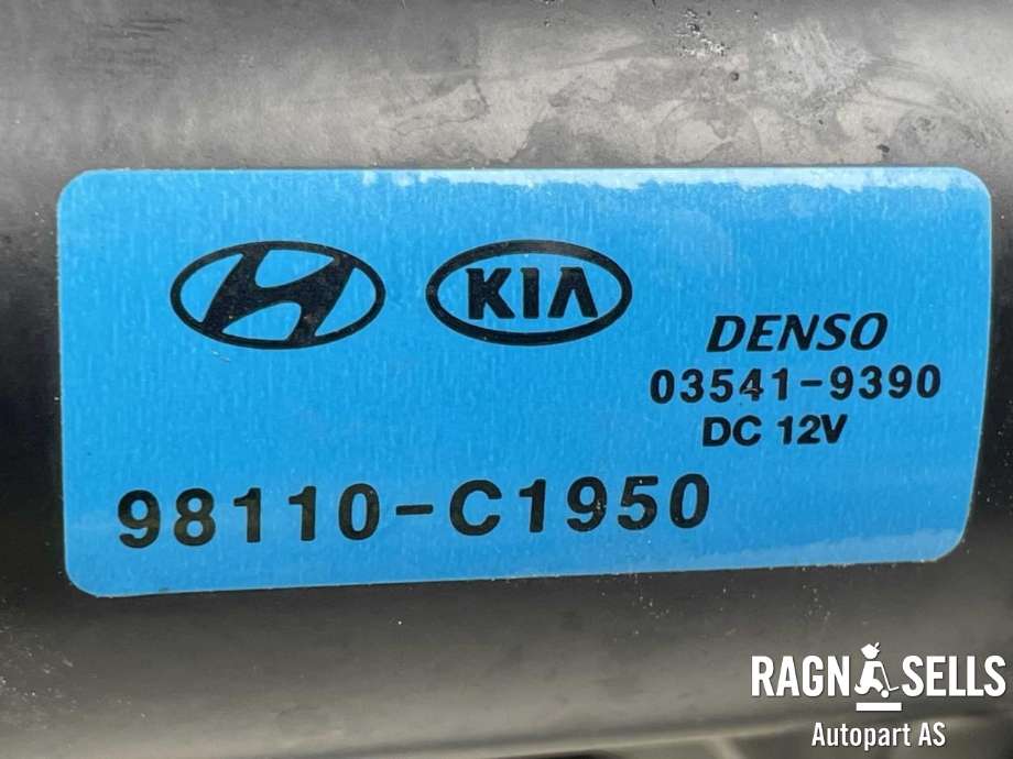 Viskermotor frontrute komplett m/overføring til Hyundai Kona 2017-2021 (Type I, Fase 1) (98120J9000|98110C1950|03541-9390)