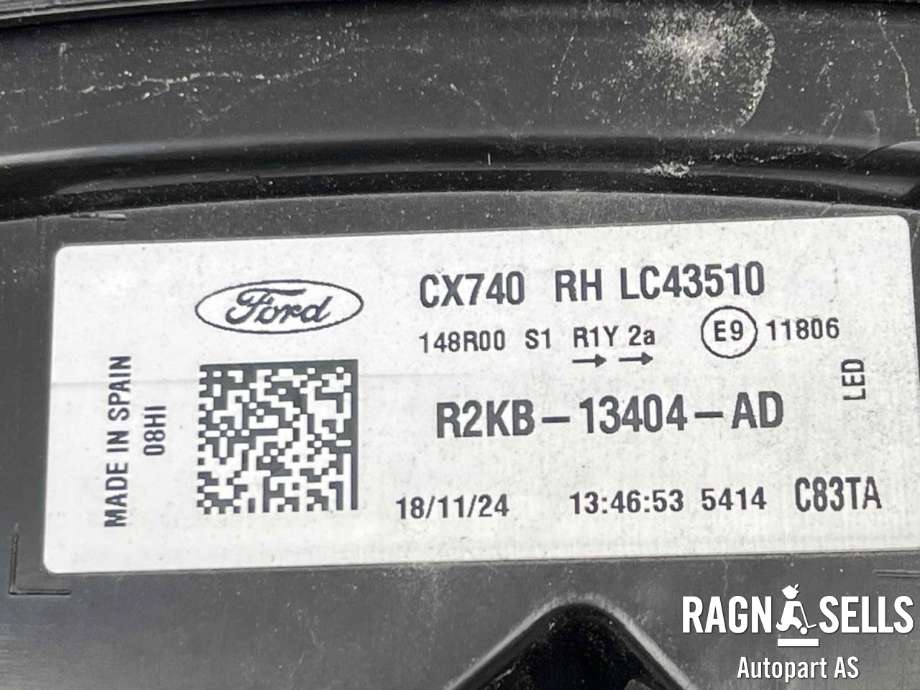 Baklykt høyre ytre til Ford Capri 2024-->>  (R2KB-13404-AD||2805306)