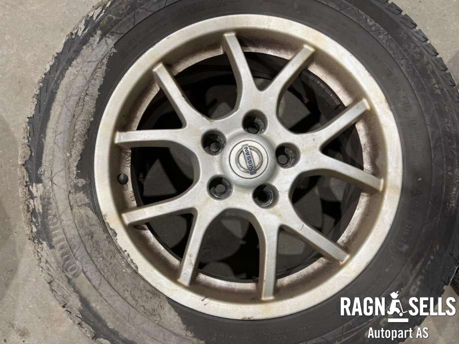 Felgsett aluminium til Nissan Qashqai 2007-2010 (Type I, Fase 1) (215/65R16C|5X114.3/ET40/66.1|)