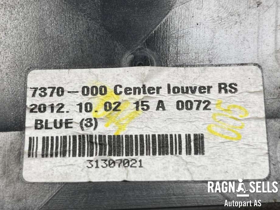 Dashbord friskluftdyse midtkonsoll til Volvo V40 2012-2019  (30780845|)